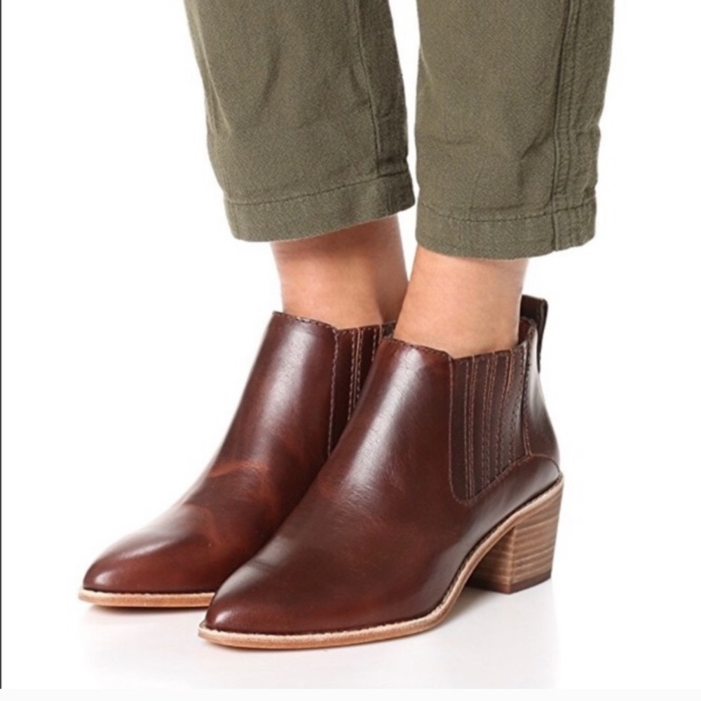 Madewell Bonham Leather Ankle Boots - 7.5